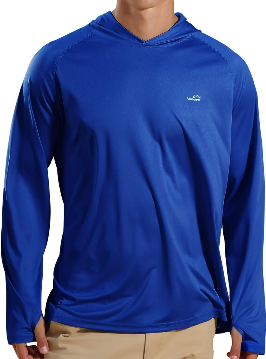 Men'S UPF 50+ Long Sleeve Sun Shirts UV Protection Hoodie Rash Guard Hiking Fishing Swim T Shirt